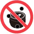 Icon: Do not allow foreign objects to adhere